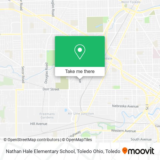 Mapa de Nathan Hale Elementary School, Toledo Ohio