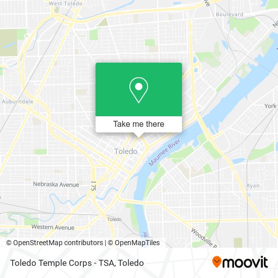 Mapa de Toledo Temple Corps - TSA