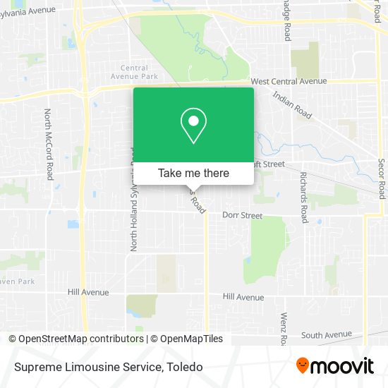 Supreme Limousine Service map