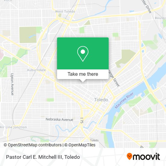 Pastor Carl E. Mitchell III map