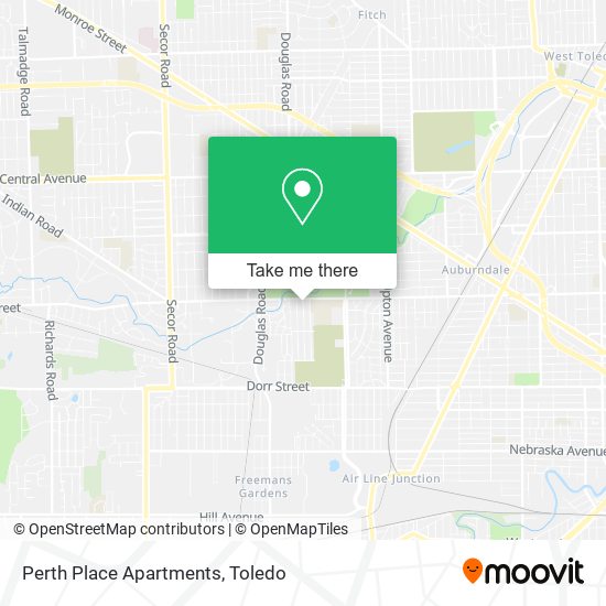 Mapa de Perth Place Apartments