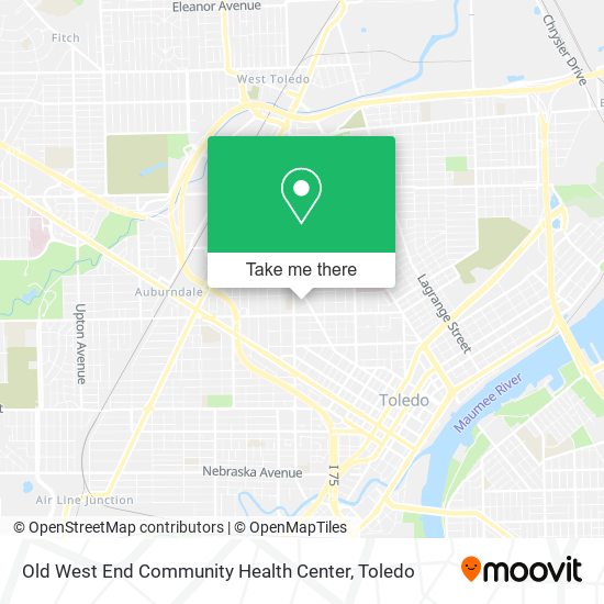 Mapa de Old West End Community Health Center