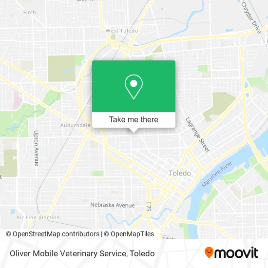 Mapa de Oliver Mobile Veterinary Service
