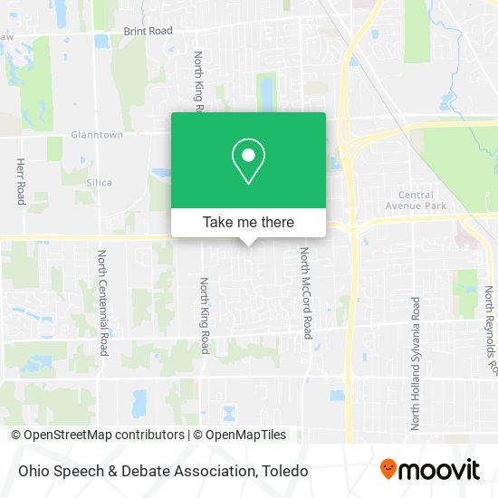 Ohio Speech & Debate Association map