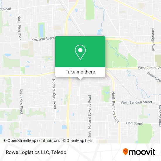 Mapa de Rowe Logistics LLC