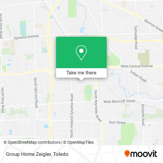 Mapa de Group Home Zeigler