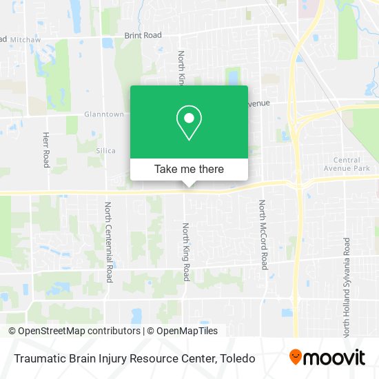 Mapa de Traumatic Brain Injury Resource Center