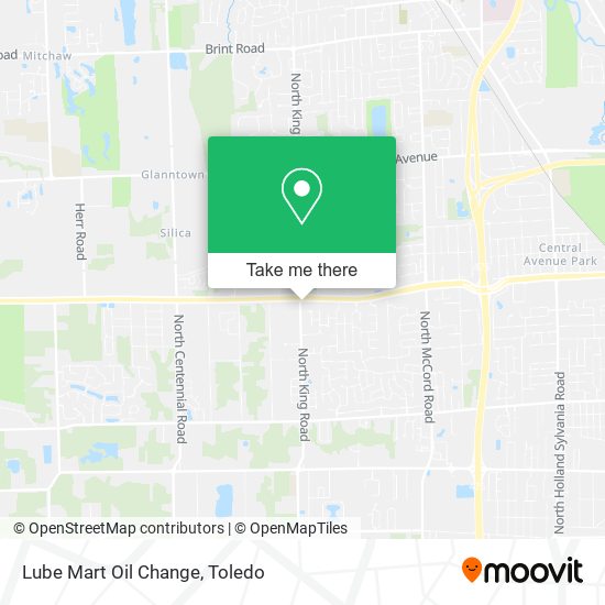 Mapa de Lube Mart Oil Change
