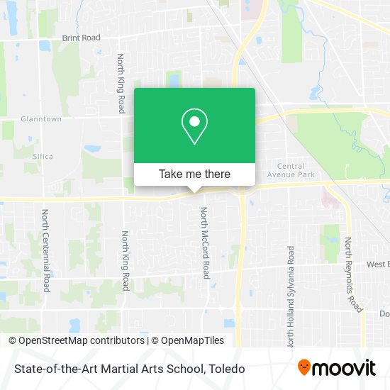 State-of-the-Art Martial Arts School map