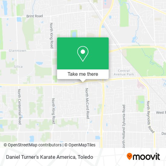 Mapa de Daniel Turner's Karate America
