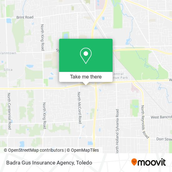 Mapa de Badra Gus Insurance Agency