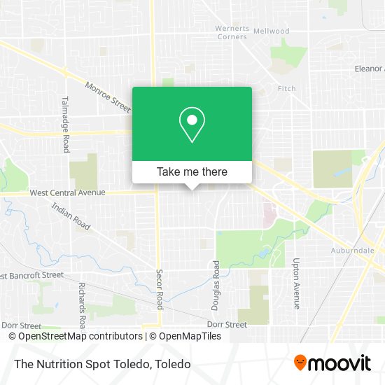 The Nutrition Spot Toledo map