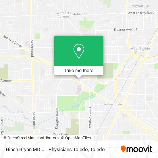 Hinch Bryan MD UT Physicians Toledo map