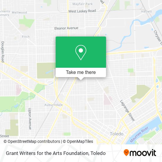 Mapa de Grant Writers for the Arts Foundation