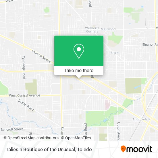 Mapa de Taliesin Boutique of the Unusual