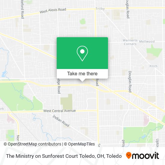 Mapa de The Ministry on Sunforest Court Toledo, OH