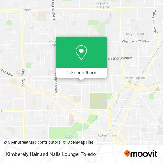 Mapa de Kimberely Hair and Nails Lounge