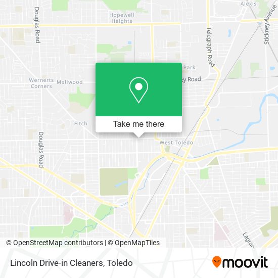 Lincoln Drive-in Cleaners map