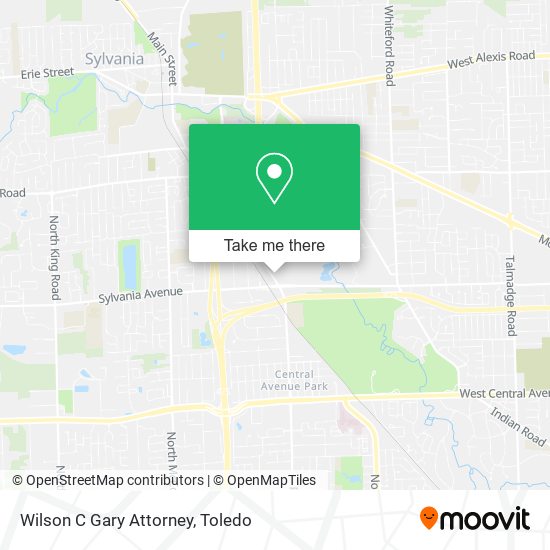 Wilson C Gary Attorney map
