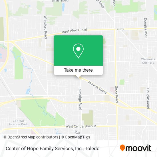 Mapa de Center of Hope Family Services, Inc.