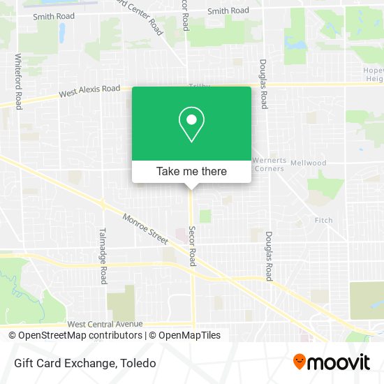 Gift Card Exchange map