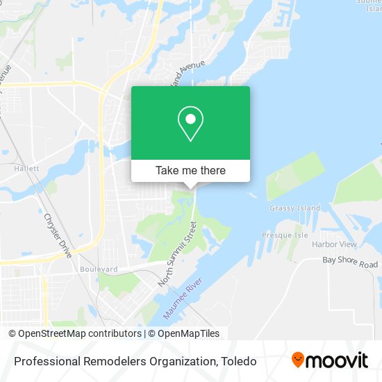 Professional Remodelers Organization map