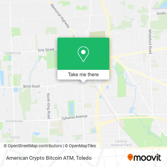 Mapa de American Crypto Bitcoin ATM