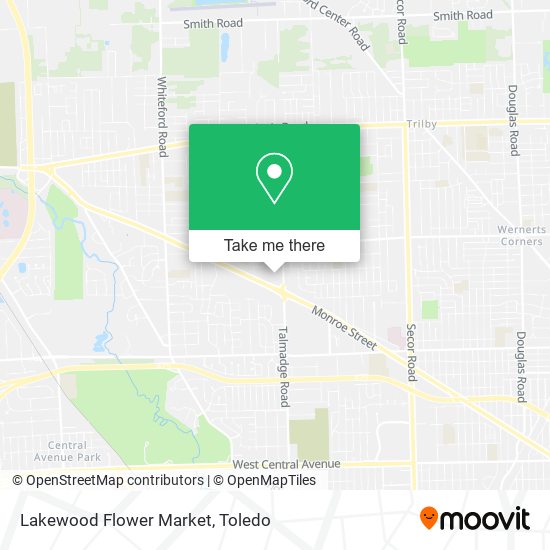 Mapa de Lakewood Flower Market