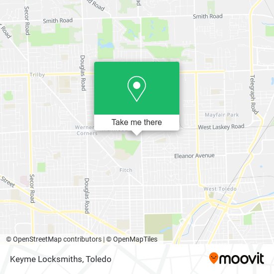 Mapa de Keyme Locksmiths