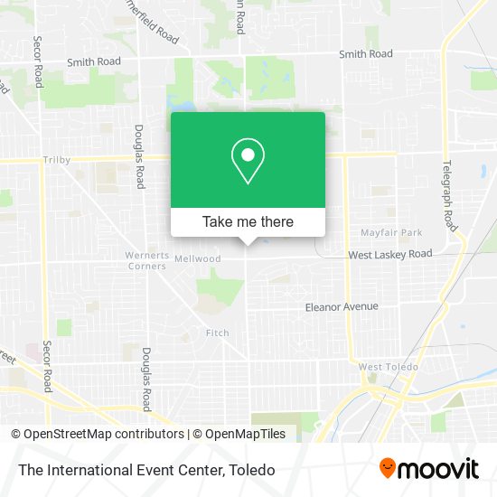 The International Event Center map