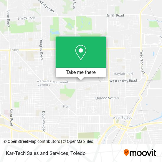 Kar-Tech Sales and Services map