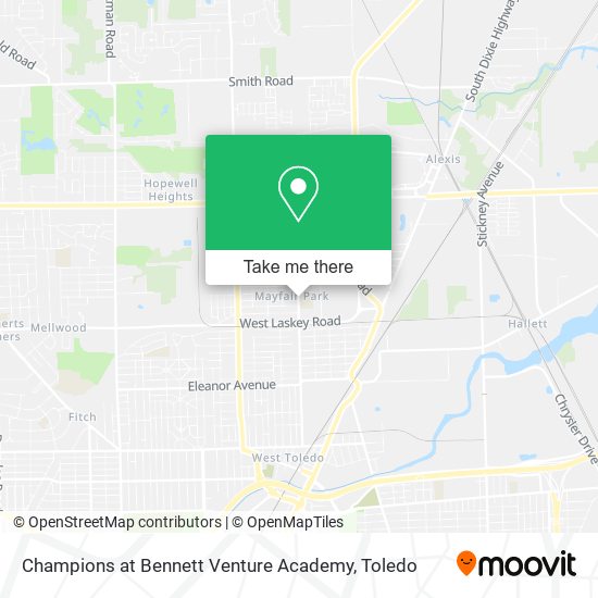 Champions at Bennett Venture Academy map