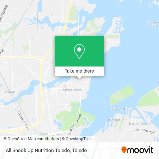 All Shook Up Nutrition Toledo map