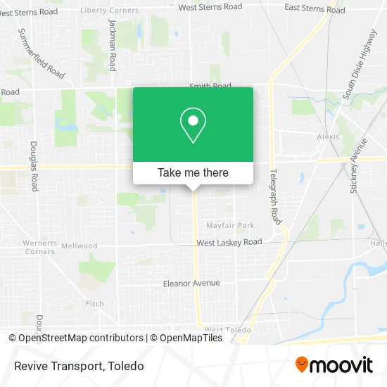 Mapa de Revive Transport