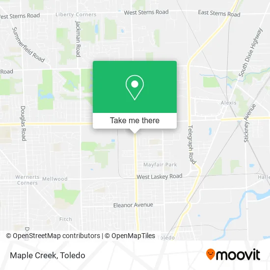 Maple Creek map