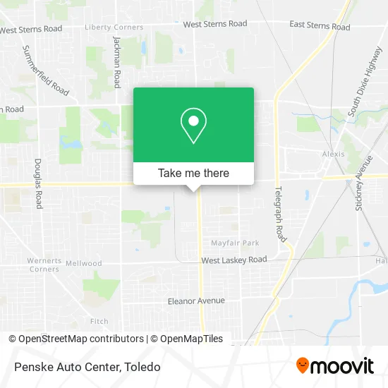 Penske Auto Center map