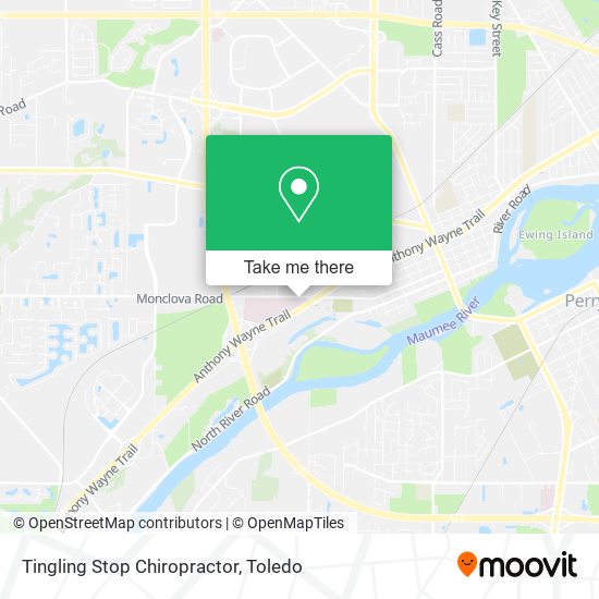 Tingling Stop Chiropractor map
