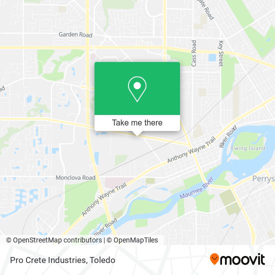 Pro Crete Industries map