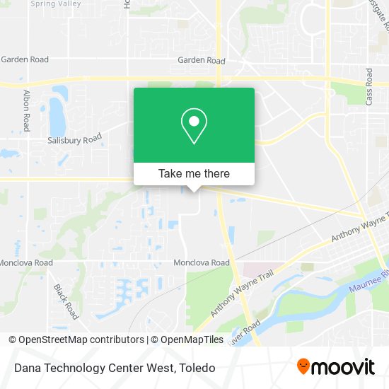 Dana Technology Center West map