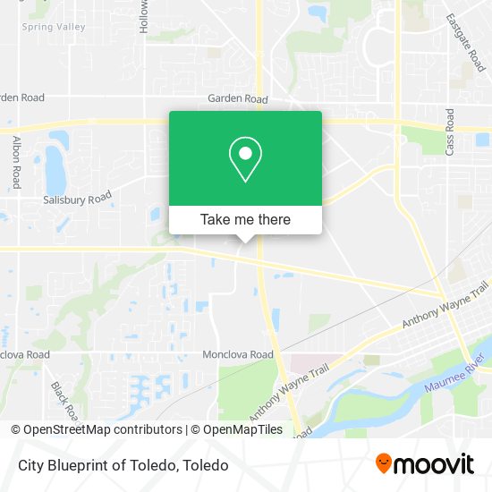 City Blueprint of Toledo map