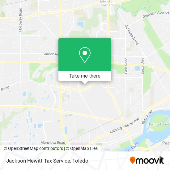 Jackson Hewitt Tax Service map