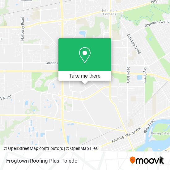 Frogtown Roofing Plus map