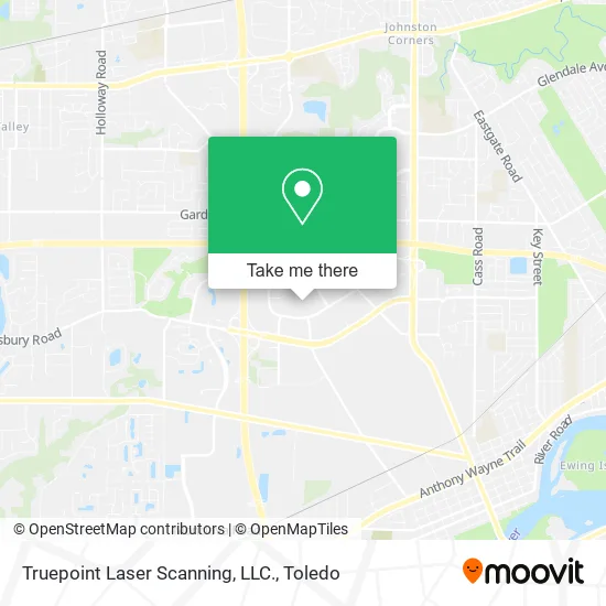 Mapa de Truepoint Laser Scanning, LLC.