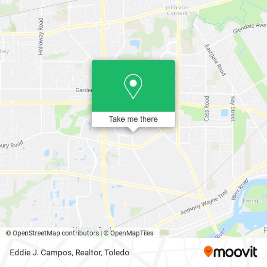 Eddie J. Campos, Realtor map