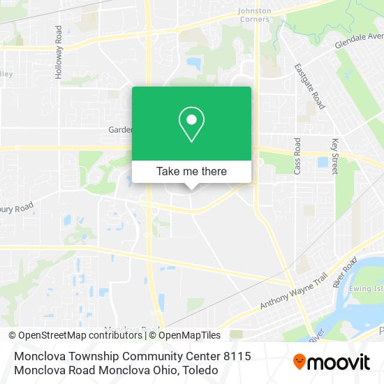 Monclova Township Community Center 8115 Monclova Road Monclova Ohio map