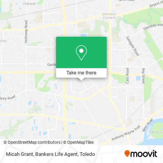Micah Grant, Bankers Life Agent map