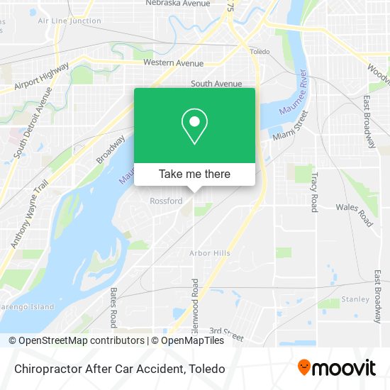 Chiropractor After Car Accident map