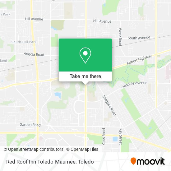 Red Roof Inn Toledo-Maumee map