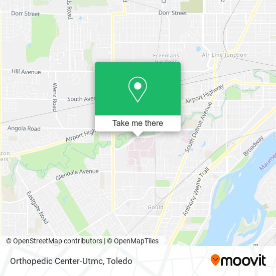 Mapa de Orthopedic Center-Utmc