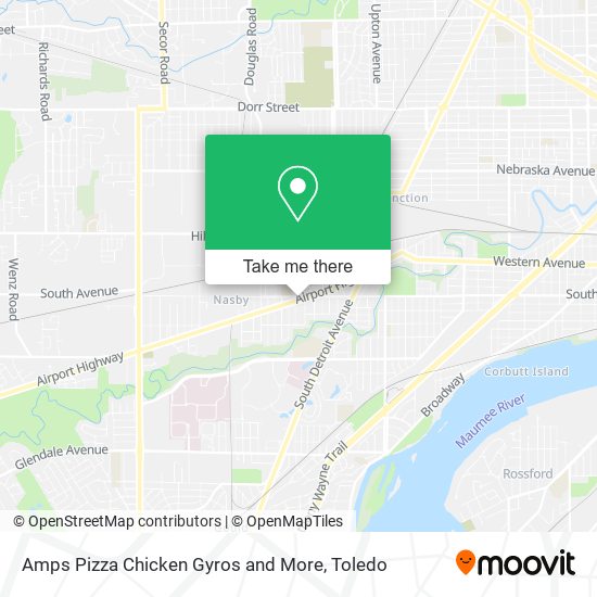 Amps Pizza Chicken Gyros and More map
